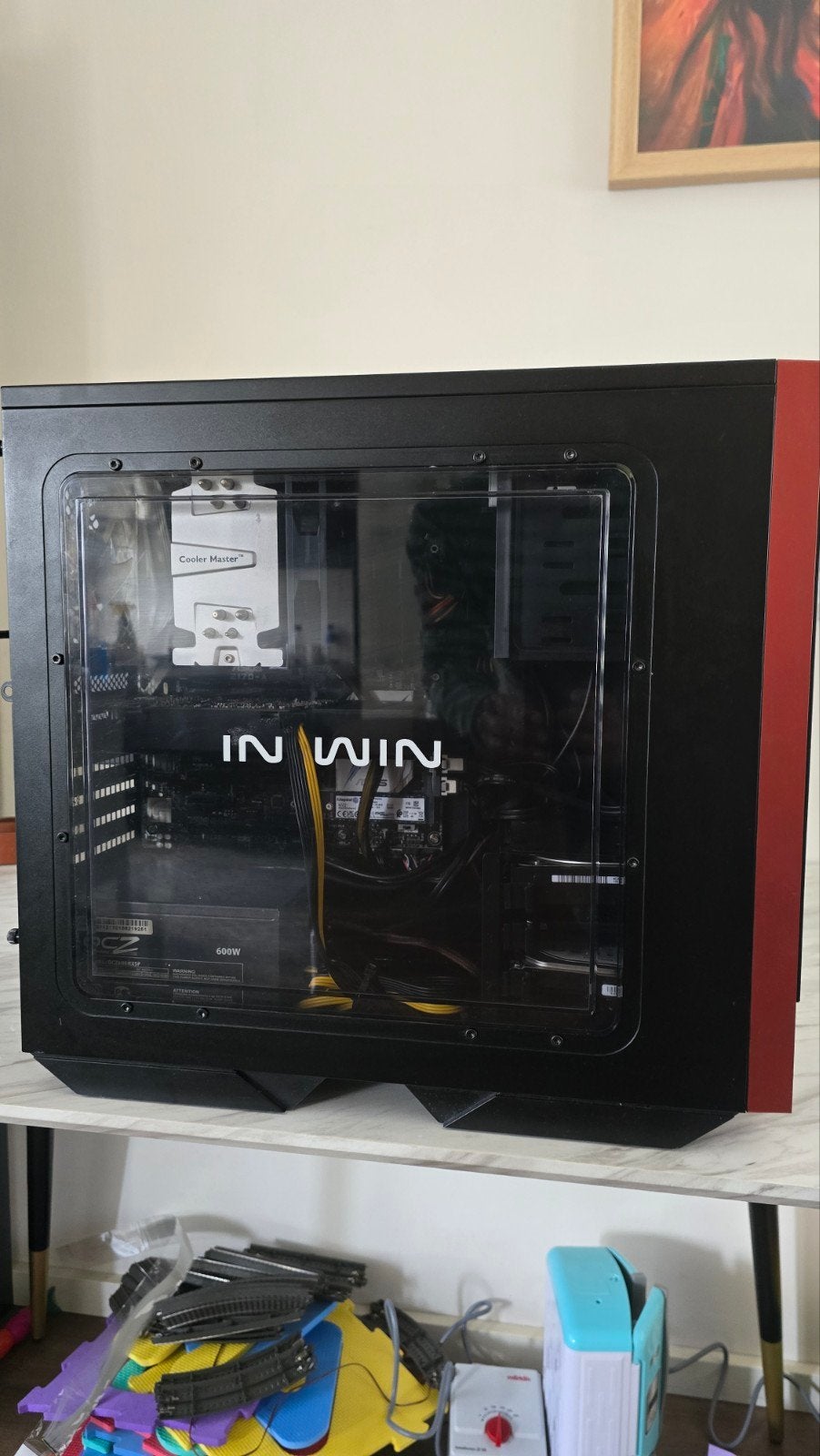 PC i7-6700K GTX 1070 Ti 16GB RAM 1TB m.2, incl monitor, Computers en Software, Ophalen, In Win, Zo goed als nieuw, Gaming