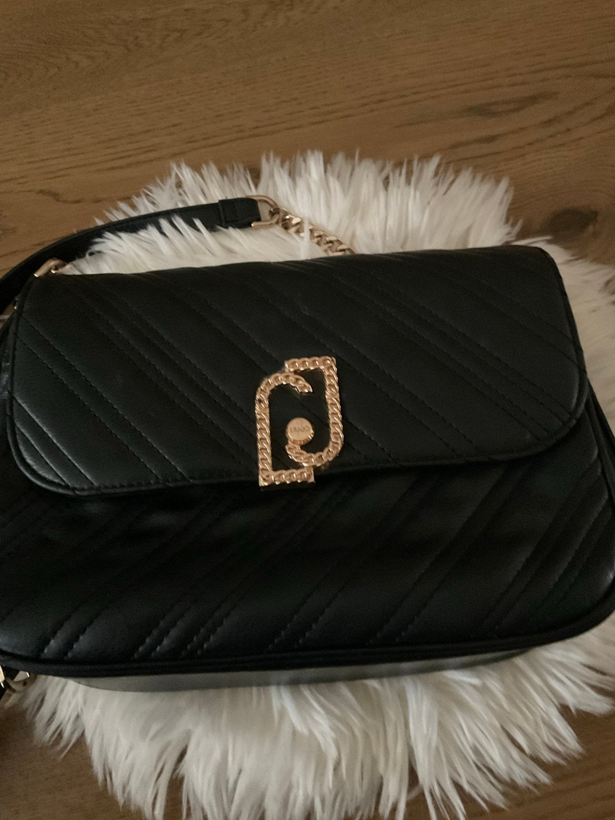 Stijlvolle Zwarte Dames Schoudertas Liu Jo, Sieraden, Tassen en Uiterlijk, Ophalen of Verzenden, Zo goed als nieuw, Zwart, Overige merken