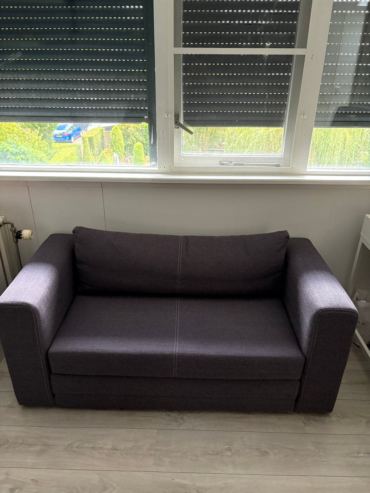 Grijze slaapbank (IKEA), Huis en Inrichting, Slaapkamer | Slaapbanken, Ophalen, Gebruikt, Twijfelaar, 120 cm