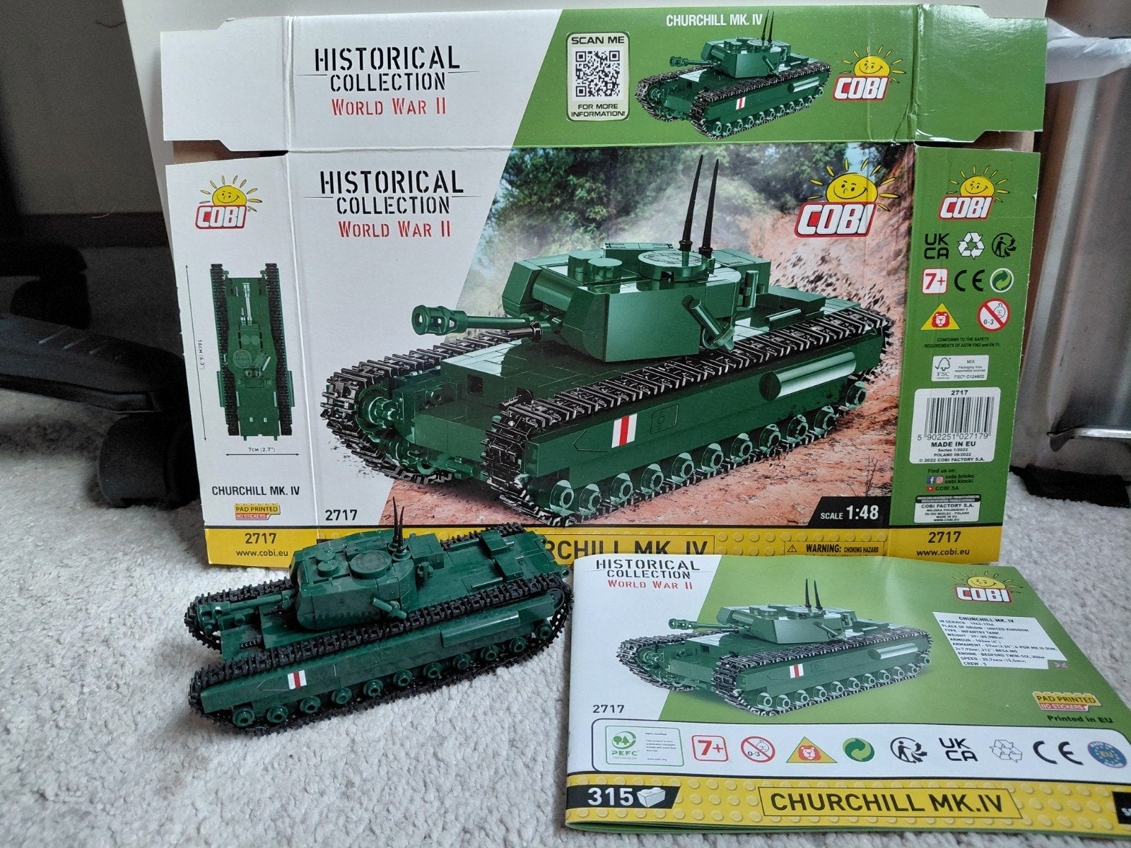 COBI Churchill MK. IV Tank Bouwset - Historical Collection, Ophalen, Zo goed als nieuw, Overige merken