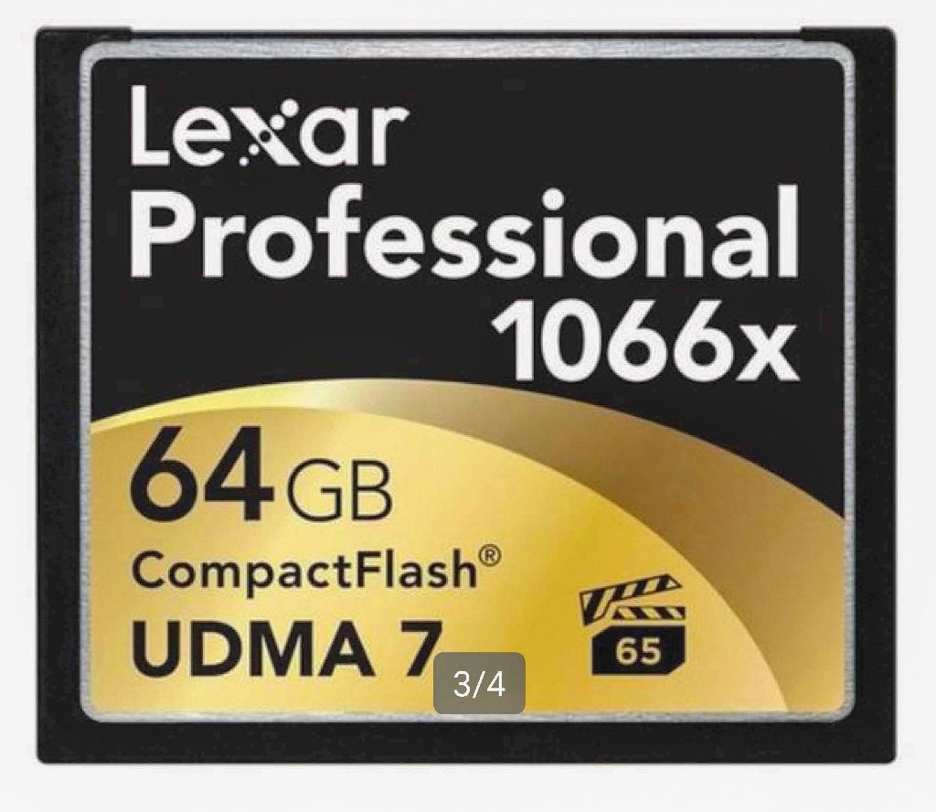 CF Lexar 64 GB -UDMA7-1066X- 160MB/s, Ophalen of Verzenden, Fotocamera, 64 GB