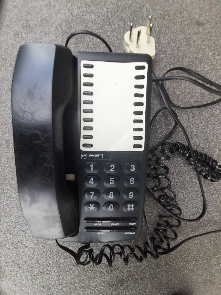 PTT Telecom bordeaux 20 - zwart, Ophalen, Zo goed als nieuw