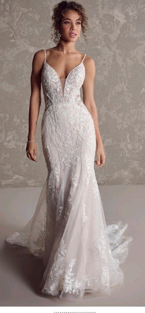 Maggie Sottero trouwjurk Sydney – Maat 36/38, Ophalen, Trouwjurk, Wit, Maggie Sottero