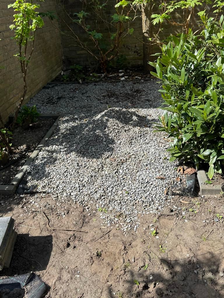 Antraciet split - 6,5m2 voor tuin of oprit, Tuin en Terras, Grind, Keien en Split, Ophalen, Zo goed als nieuw, Antraciet, Split