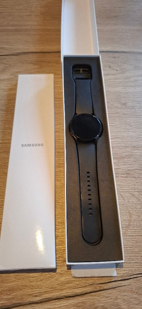 Samsung Galaxy watch 4, Zwart, Samsung ⌚️, Ophalen of Verzenden, Zo goed als nieuw