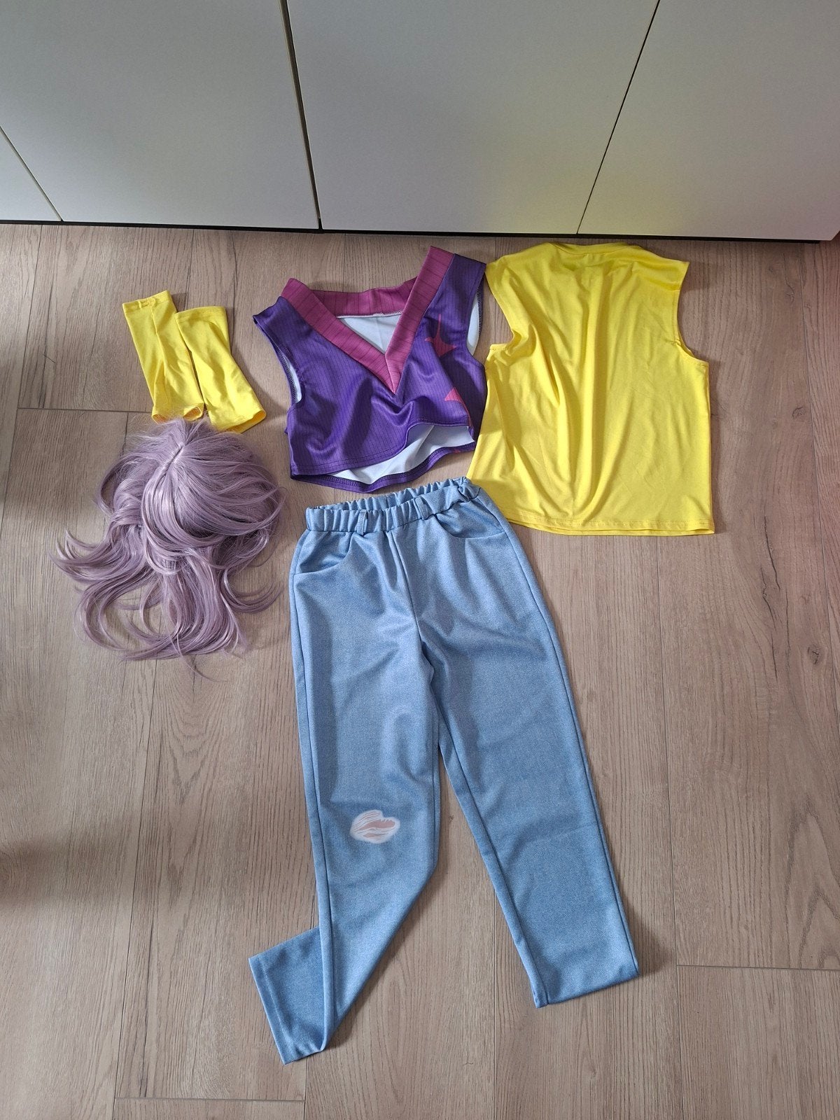 Kpop Demon Hunters Mystry outfit met pruik, Ophalen of Verzenden, Nieuw, Pak of Jurk