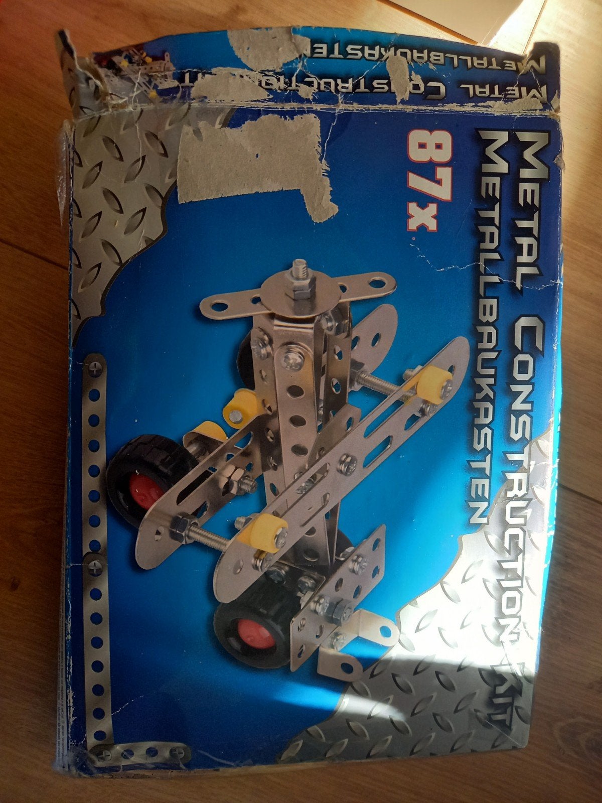 Meccano vliegtuig bouwset - Metal Construction 87x, Ophalen of Verzenden, Gebruikt, Bouwen
