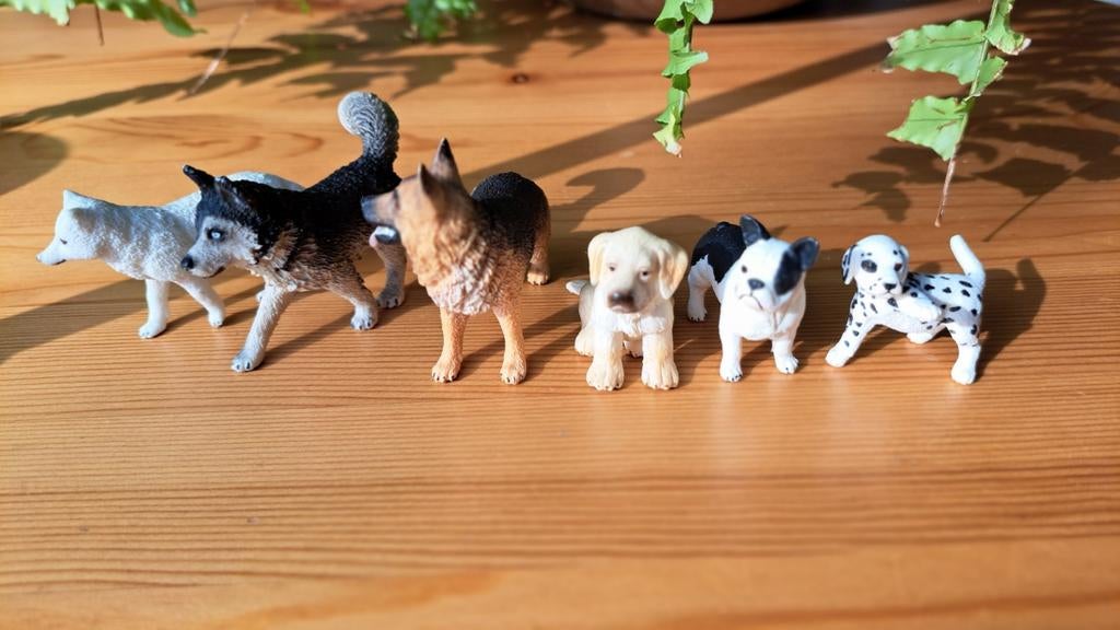 6 Schleich honden bundel, Ophalen of Verzenden, Zo goed als nieuw