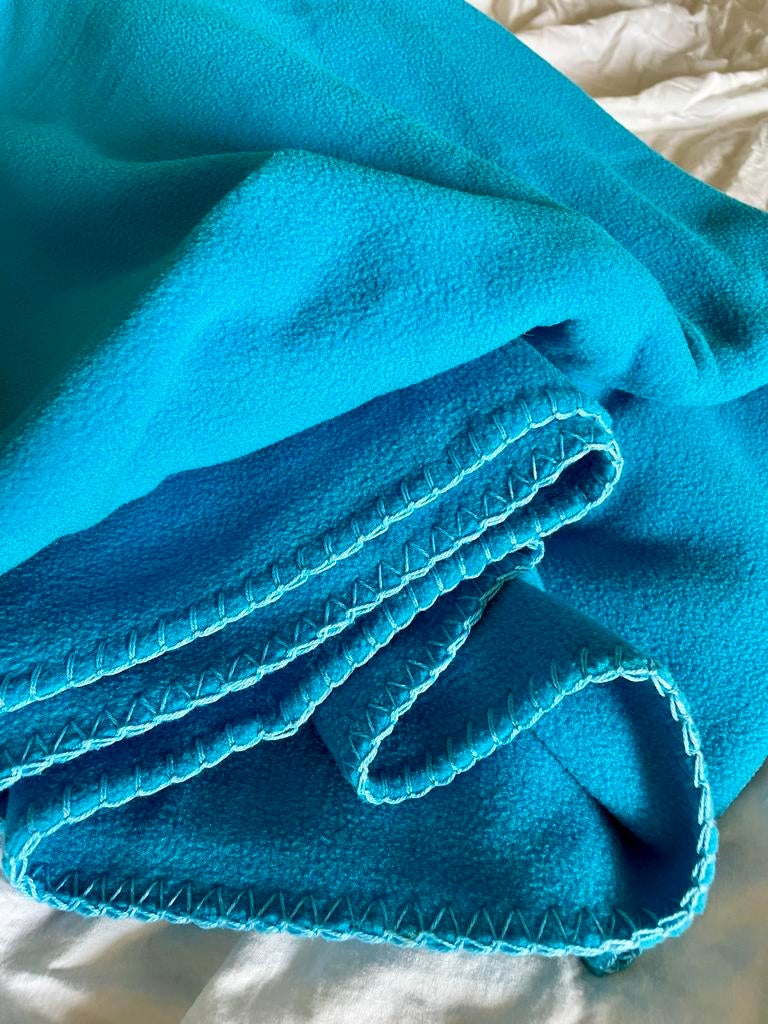 Grote Turquoise Fleece Deken, Huis en Inrichting, Ophalen of Verzenden, Nieuw