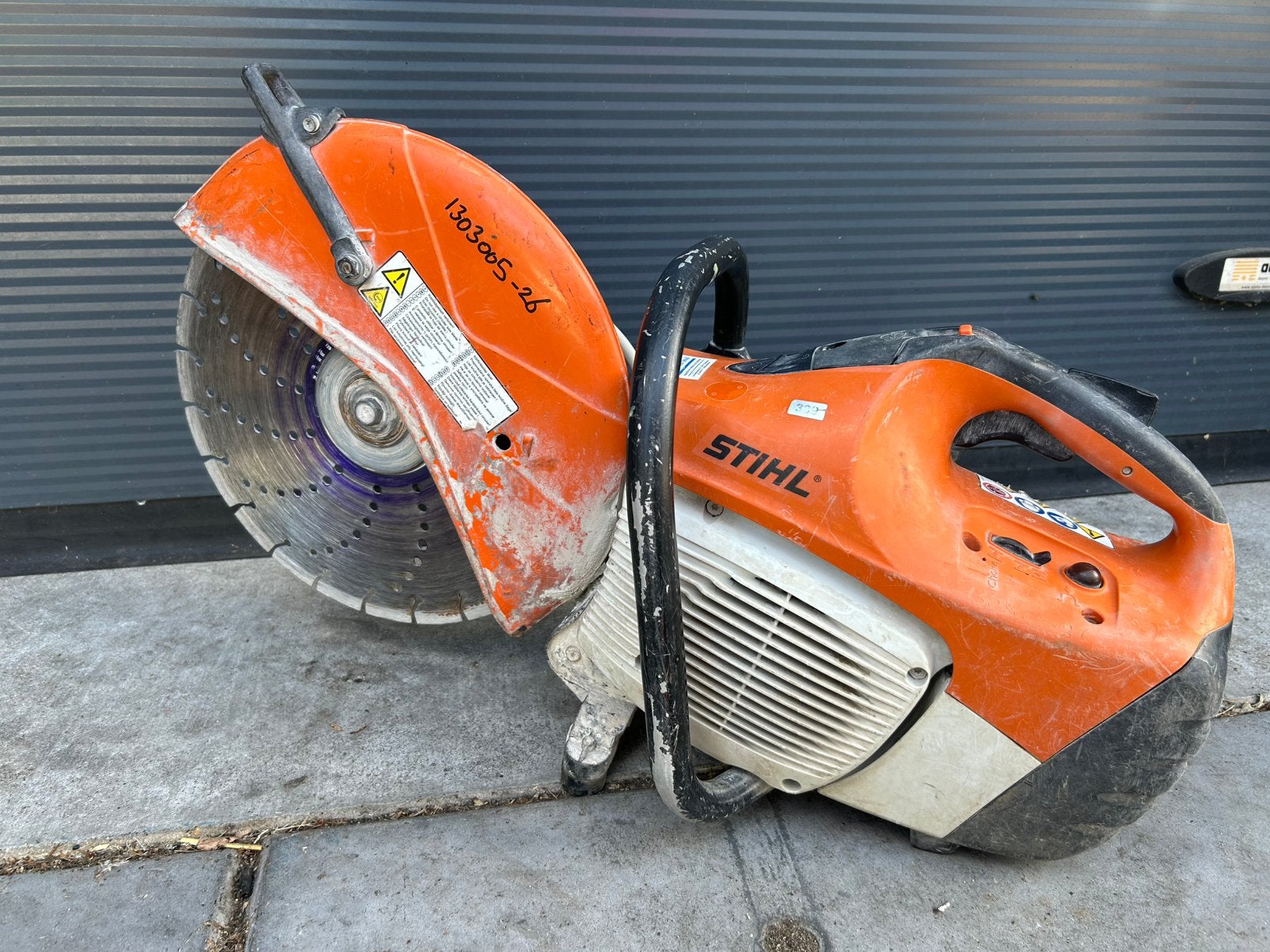 T.k. Stihl TS420 Bandenzaag, Ophalen, Gebruikt