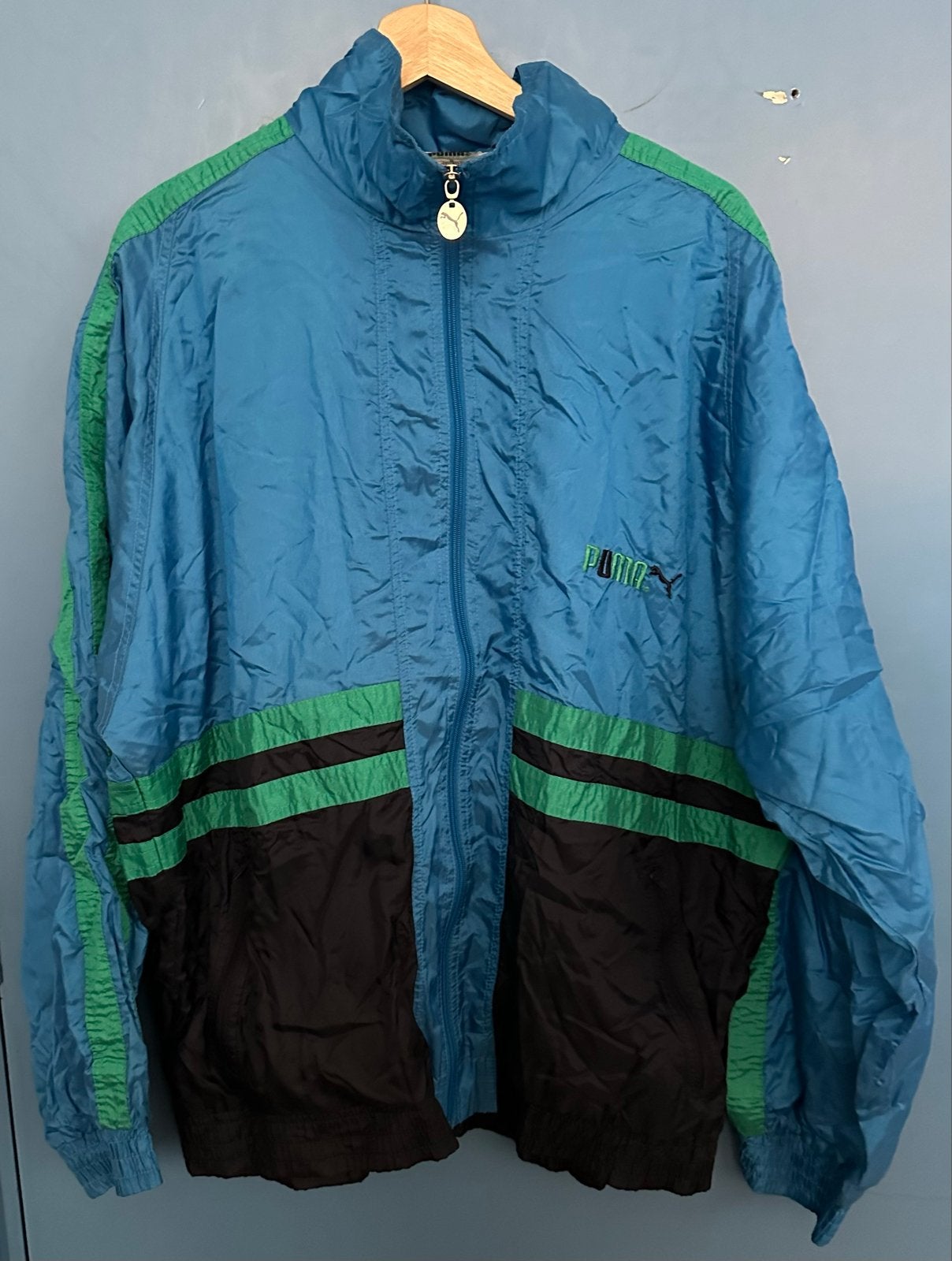 Prachtig Vintage Puma Jack - Maat L/XL, Verzenden, Gedragen, Maat 52/54 (L), Blauw