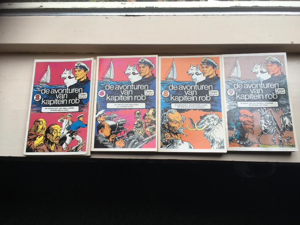 de avonturen van kapitein rob 4 stuks stripboek, Meerdere stripboeken, Ophalen of Verzenden, Gelezen
