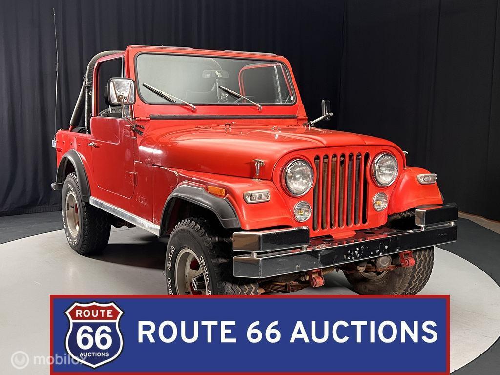 Jeep CJ-7 | 1978 | Route 66 Auctions, Auto's, Oldtimers, Jeep, Overige carrosserieën, Zwart, Bedrijf
