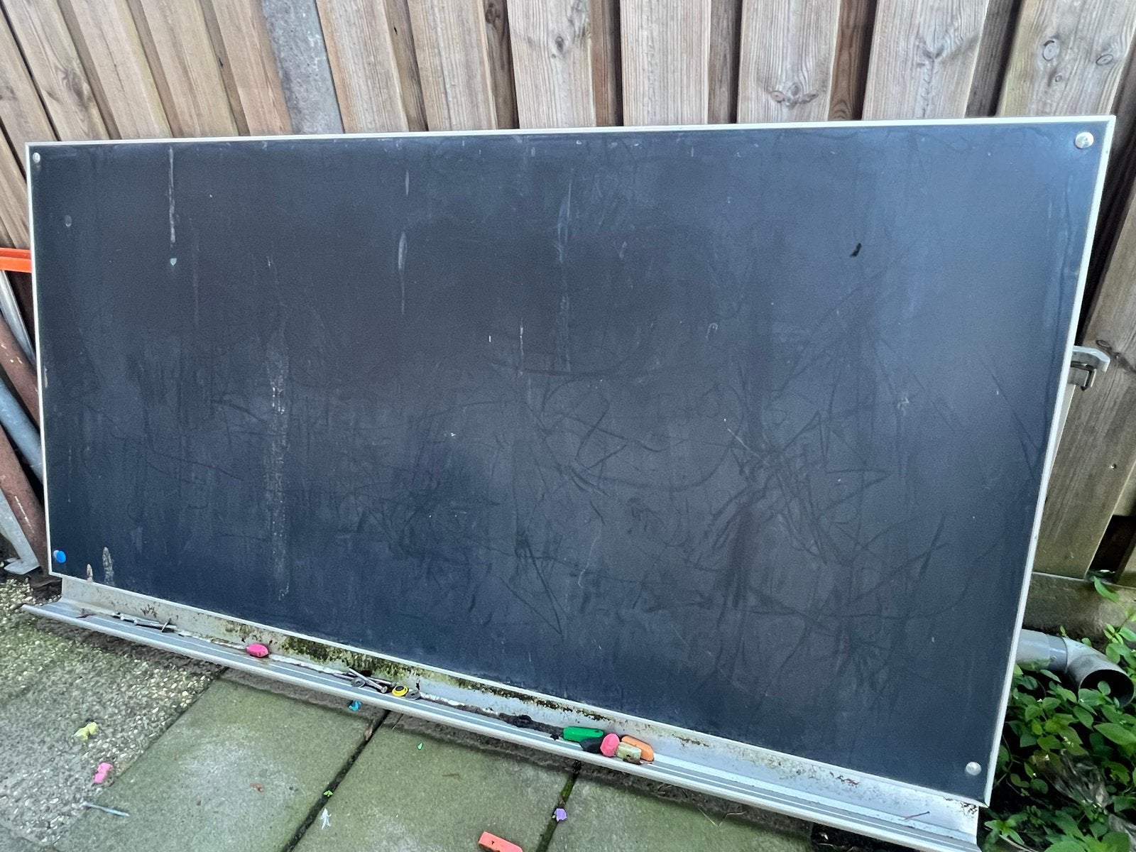 Groot schoolbord/krijtbord, Ophalen of Verzenden, Gebruikt, Krijtbord