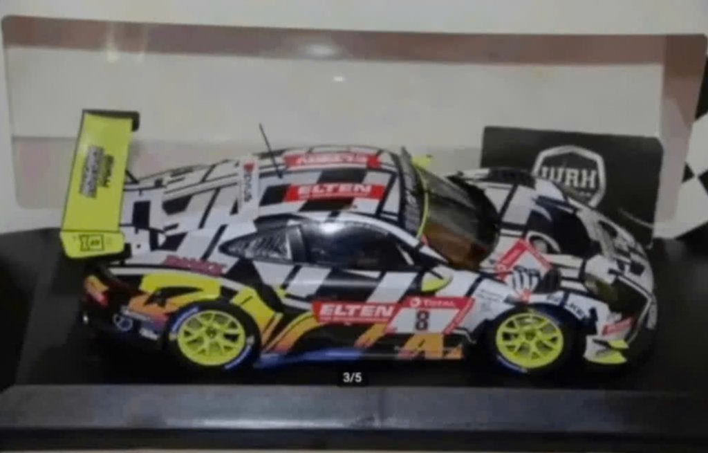 1:18 PORSCHE 911 GT3R #8 POLICE IRON RING Minichamps WRH, Hobby en Vrije tijd, Modelauto's | 1:18, Verzenden, Zo goed als nieuw