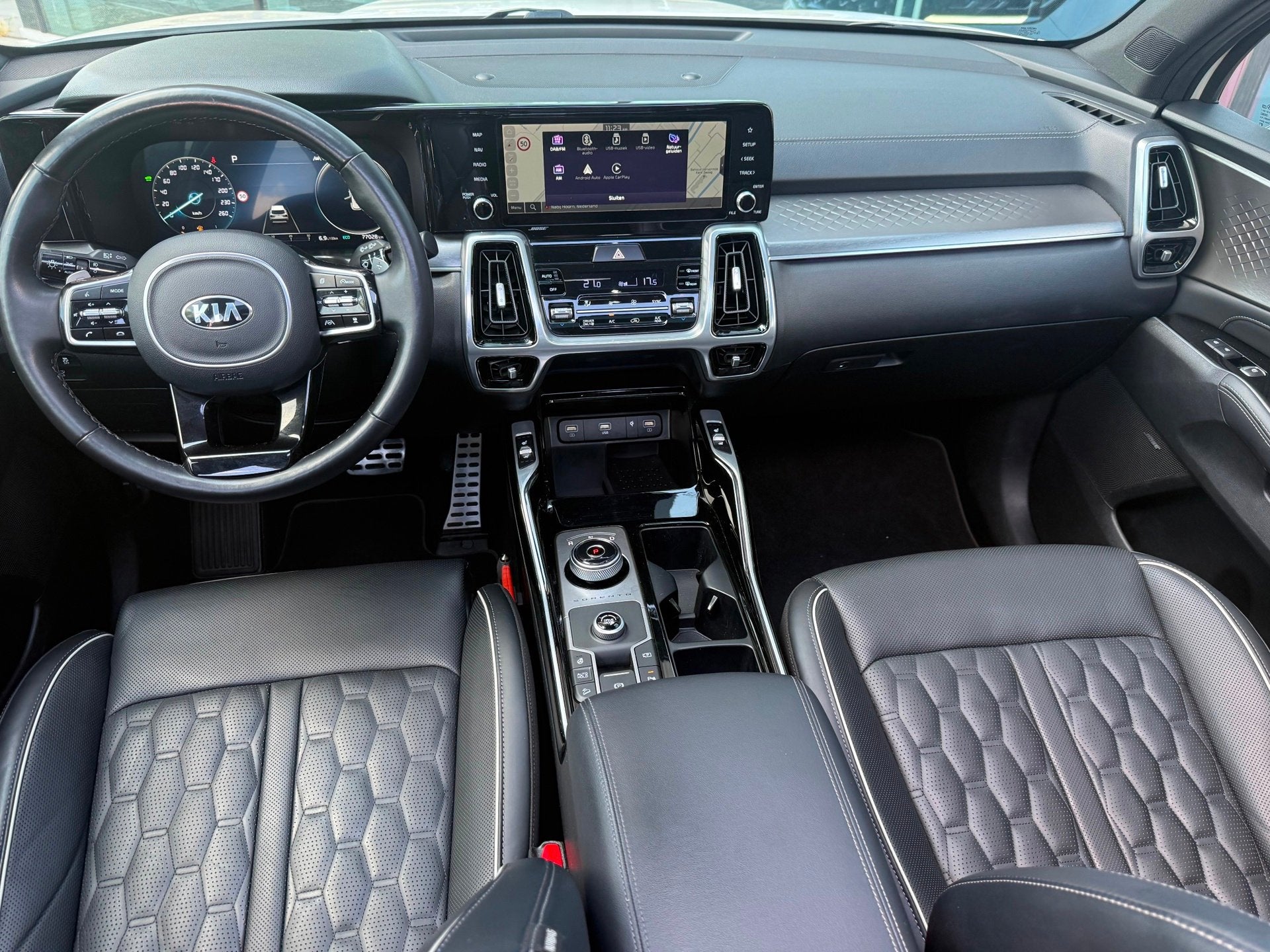 Kia Sorento 1.6 T-GDI Hybrid 2WD ExecutiveLine 7p. - Automaa, Auto's, Gebruikt, 4 cilinders, Wit, Bedrijf