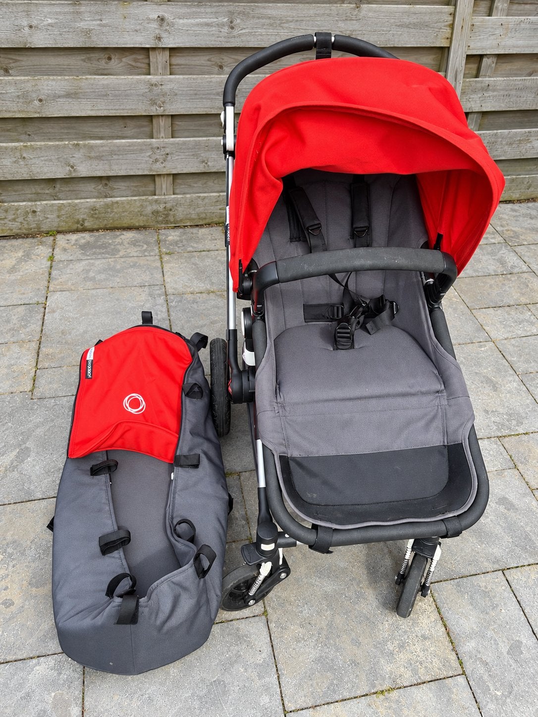 Bugaboo Cameleon 3 met reiswieg, meerijdplankje en accessoir, Ophalen, Gebruikt, Bugaboo, Combiwagen