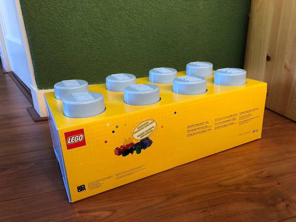 Blauwe LEGO Opbergdoos met 8 Noppen - Nieuw in verpakking, Kinderen en Baby's, Overige thema's, Lego, Overige typen, Nieuw