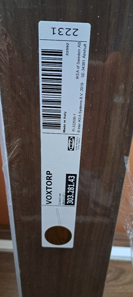 Plint mahoni/kersen voor Ikea keuken. Voxtorp., Ophalen, Bruin, Nieuw, 200 cm of meer