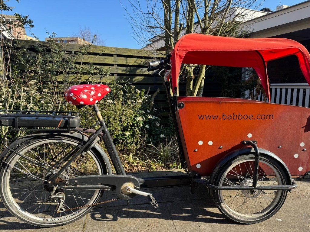 Babboe Big E elektrisch | 4 kinderen | zomer+winterdakje, 4 kinderen of meer, Gebruikt, Huif, Schijfrem