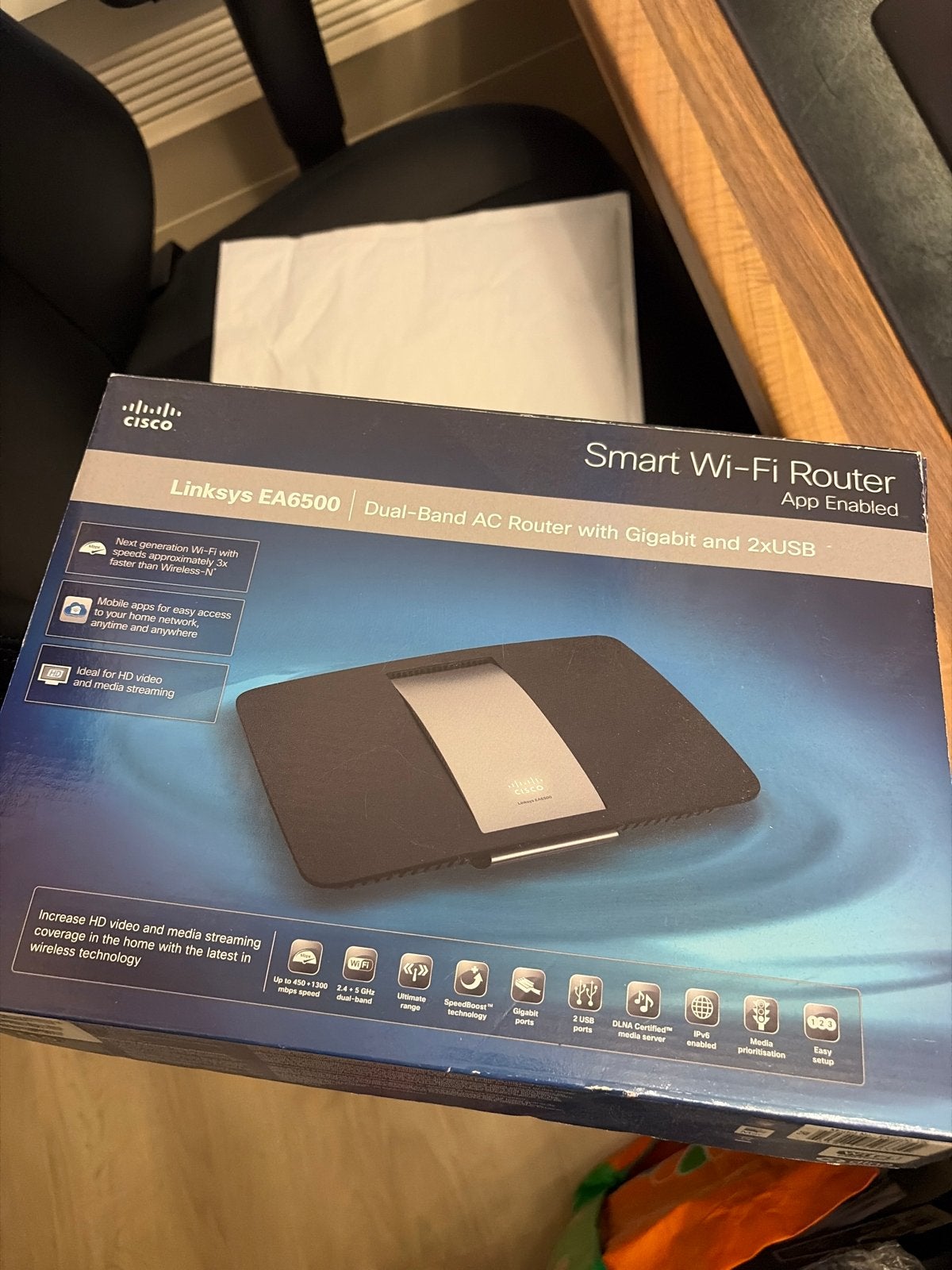 Linksys EA6500 Smart Wi-Fi Router Dual-Band AC Gigabit, Computers en Software, Routers en Modems, Ophalen of Verzenden, Zo goed als nieuw