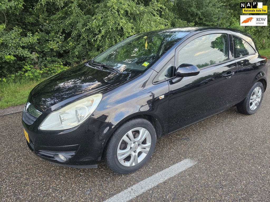 Opel Corsa 1.2-16V Enjoy, Voorwielaandrijving, 450 kg, 1229 cc, Zwart