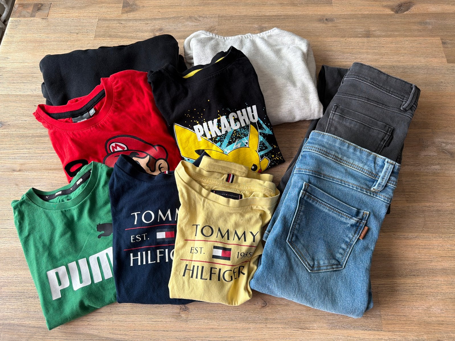 Kledingpakket Jongen Maat 128: Puma, Tommy Hilfiger, Name It, Verzenden, Zo goed als nieuw, Jongen, Setje
