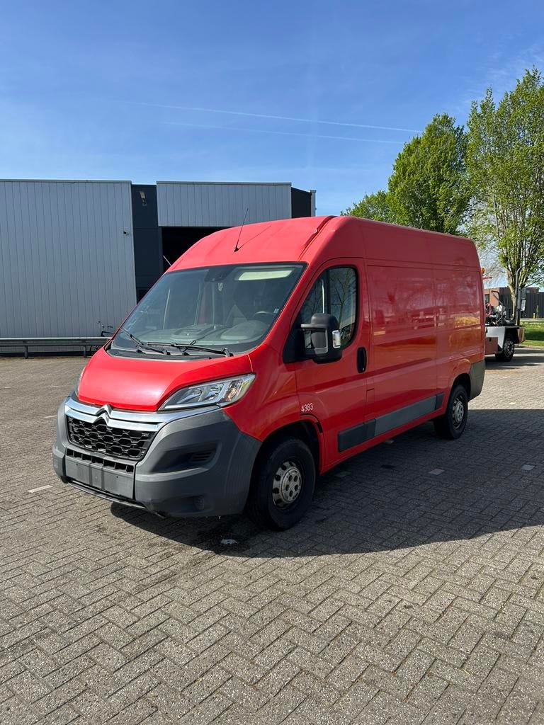 Citroen jumper h2  L 3  airco drie persoons  191 duizend  km, Auto's, Bestelauto's, Voorwielaandrijving, Euro 5, Stof, Zwart