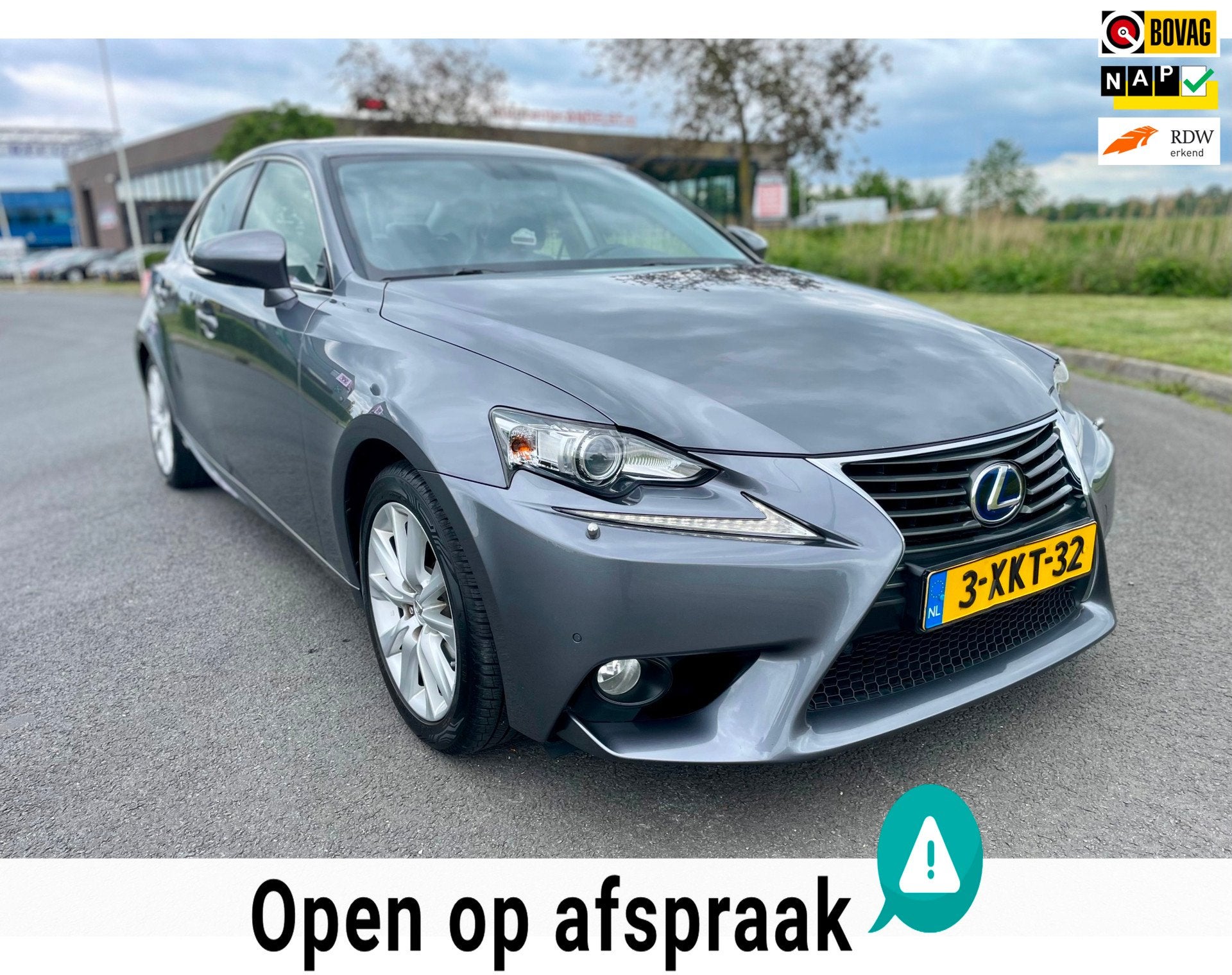 Lexus IS 300h Business Line Pro Aut, Navi, Stlvrw, Leder, Pd, Automaat, Euro 5, Achterwielaandrijving, Gebruikt