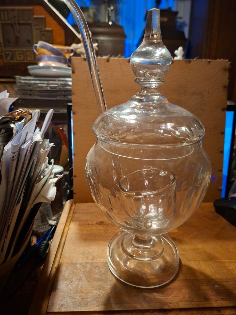 Bowlpot met lepel, Ophalen of Verzenden, Zo goed als nieuw
