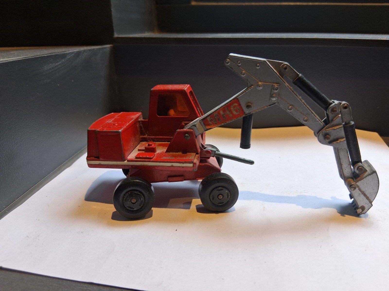 oldtimer graafmachine uit 1970 van Matchbox, Hobby en Vrije tijd, Modelauto's | 1:43, Ophalen of Verzenden, Auto, Matchbox