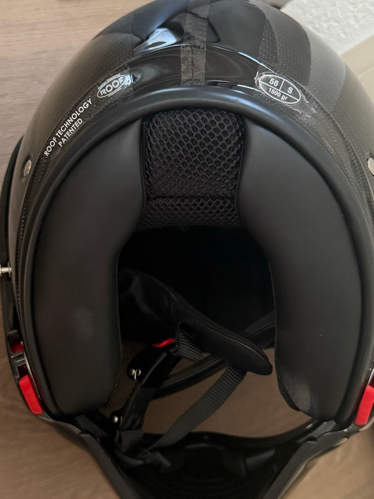 Roof Boxxer Carbon Systeemhelm Maat S, Motoren, Kleding | Motorhelmen, Overige merken, Systeemhelm, Heren, Ophalen of Verzenden