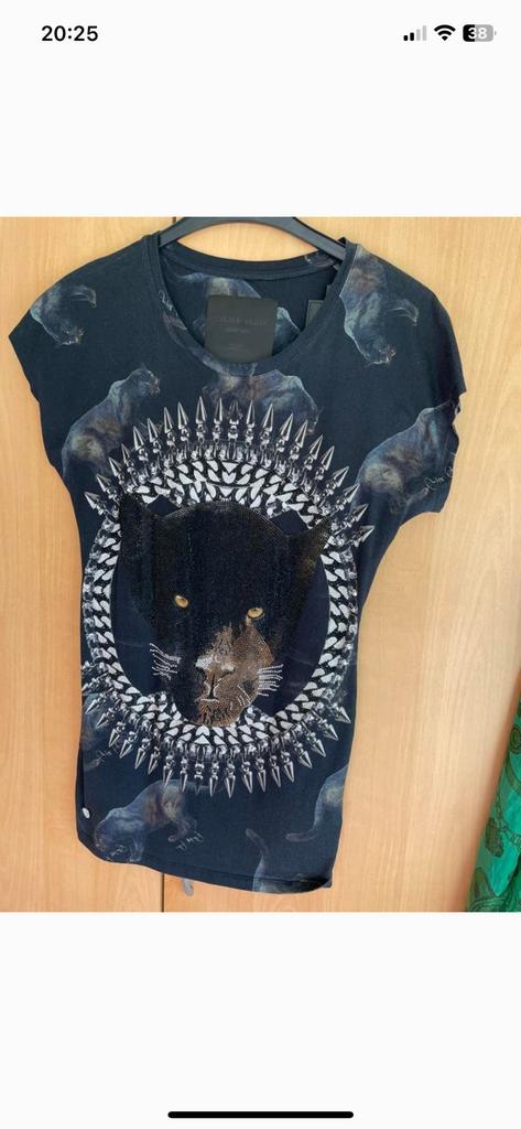 Philipp Plein T’shirt ‘Black Panther’ Exclusief, Zwart, Nieuw, Ophalen of Verzenden, Korte mouw