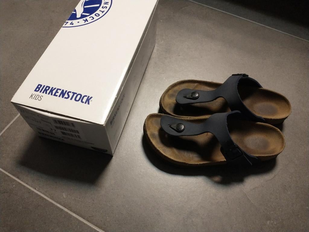 Birkenstock donker blauw maat 37 (narrow fit), Ophalen of Verzenden, Jongetje of Meisje, Schoentjes