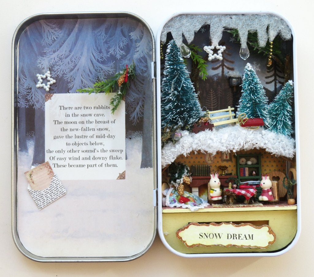 Box Theatre Harry & Bella ( Blikje met verlicht diorama ), Diversen, Ophalen of Verzenden