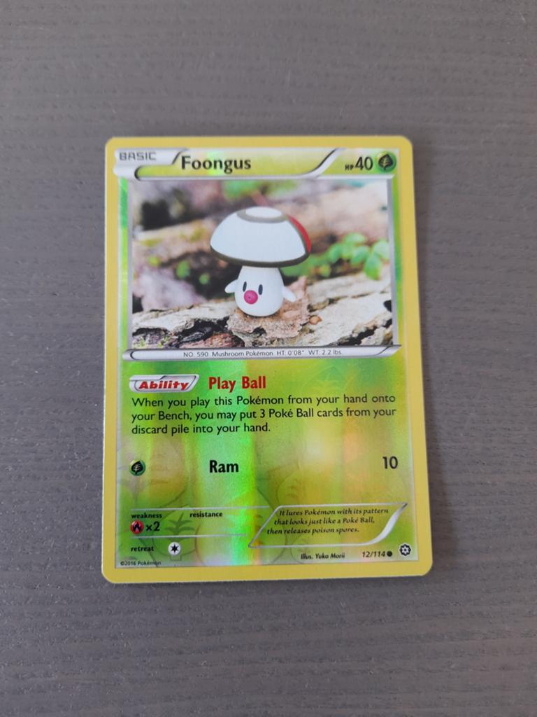 Steam siege 12/114 foongus reverse, Ophalen of Verzenden, Zo goed als nieuw, Losse kaart, Foil