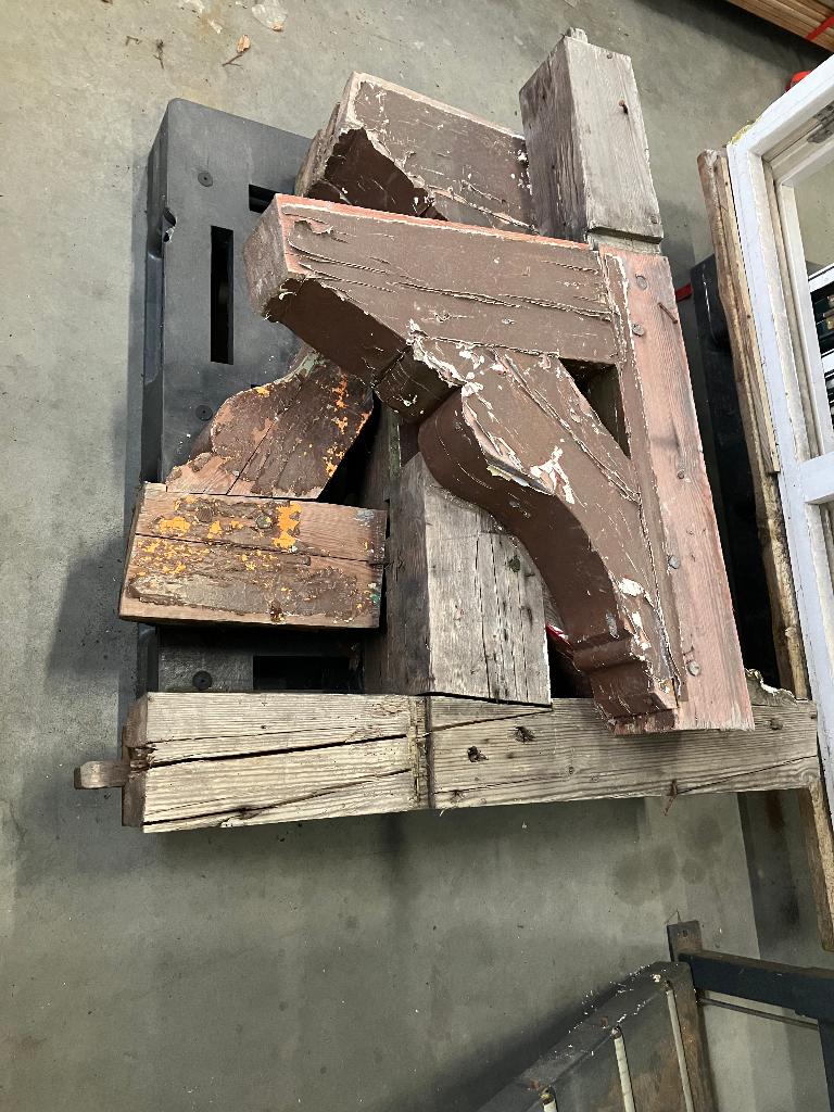 Oude korbelen, Gebruikt, Raamkozijn, Minder dan 75 cm, Hout