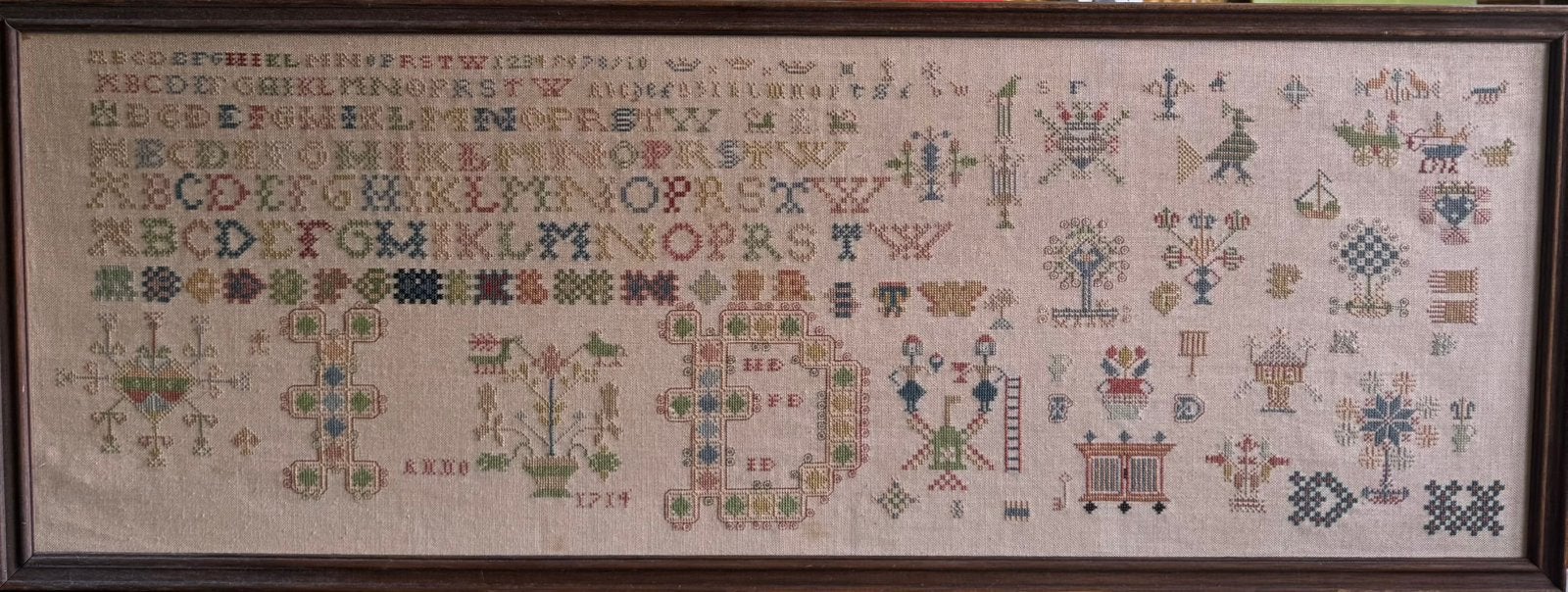 Merklap naar voorbeeld uit 1714, Ophalen of Verzenden
