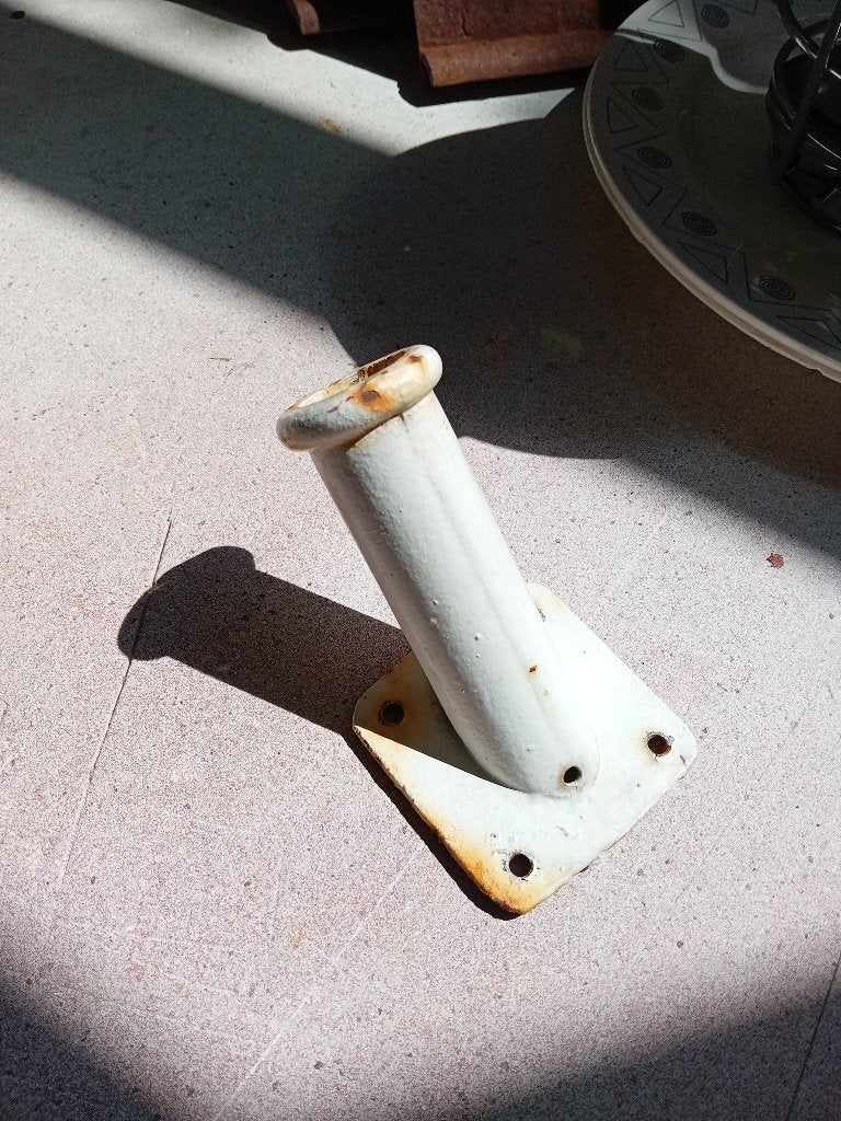 vlaggenstokhouder antiek, Ophalen of Verzenden, Gebruikt