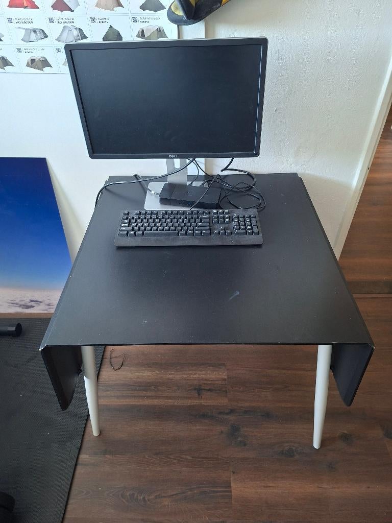 Klaptafel, Ophalen, 50 tot 100 cm, Vier personen, Rechthoekig