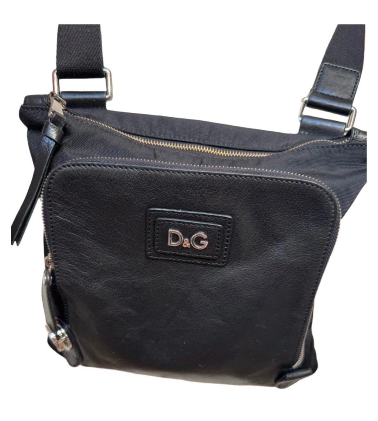 VINTAGE Y2K D&G TAS! ULTRA UNIQUE SUEDE LEER ZGAN!, Overige merken, Zwart, Ophalen of Verzenden, Zo goed als nieuw