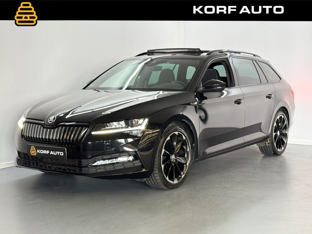 Skoda Superb Combi 1.4 TSI iV Sportline | Pano | DCC | Trekh, Auto's, Skoda, Bedrijf, Te koop, Superb, 360° camera, ABS, Achteruitrijcamera