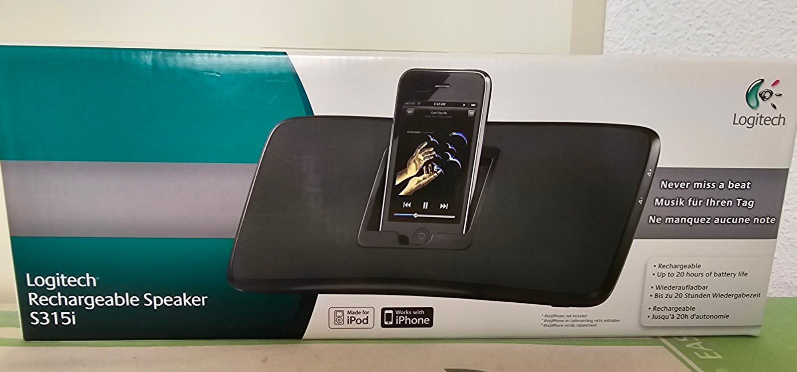 Logitech S315i Oplaadbare Speaker voor iPod/iPhone, Audio, Tv en Foto, Luidsprekers, Ophalen, Inclusief oplader, Logitech, Nieuw