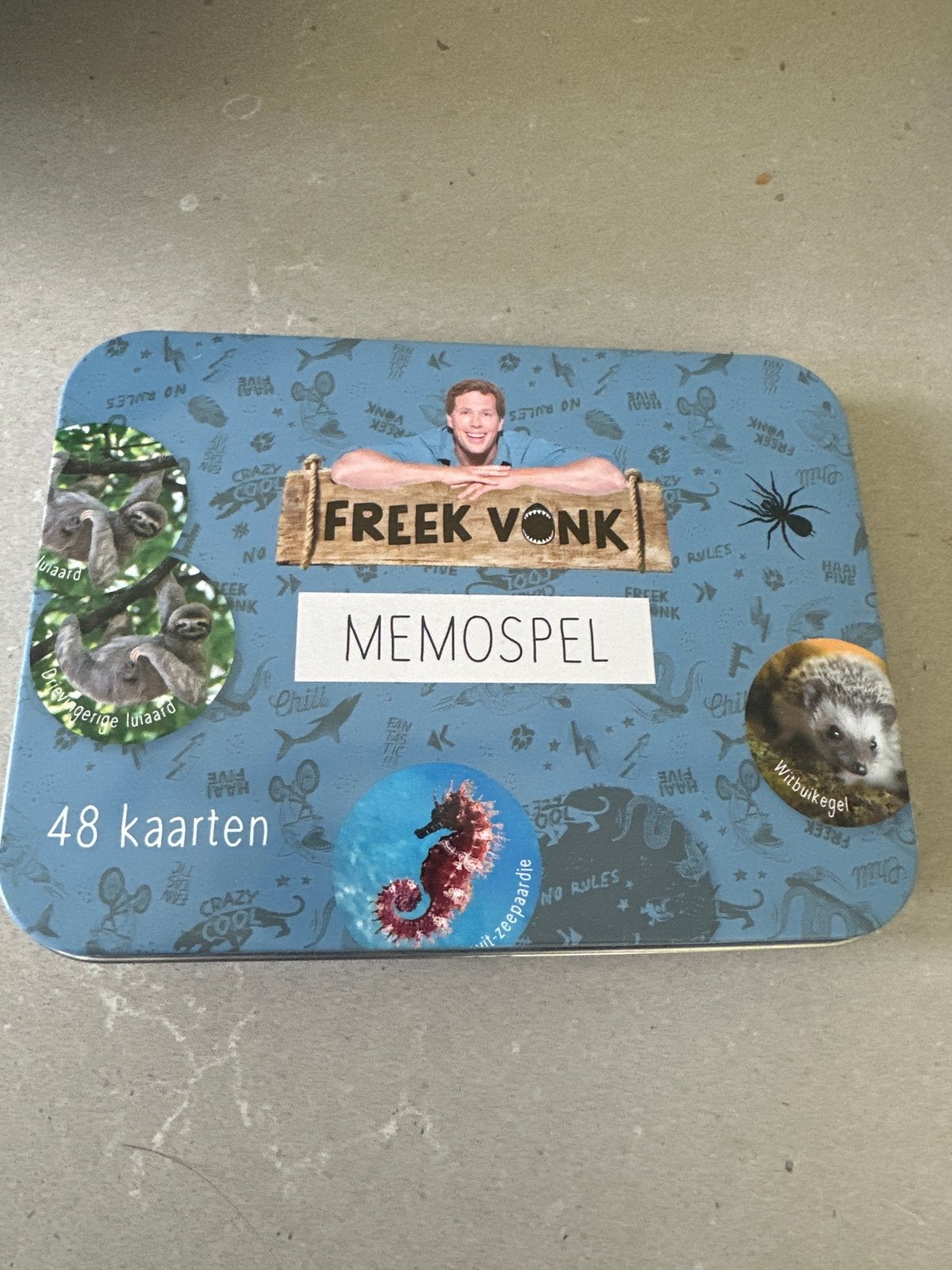 Freek Vonk Memospel - Compleet met 48 kaarten, Kinderen en Baby's, Ophalen of Verzenden, Zo goed als nieuw, Jongen of Meisje