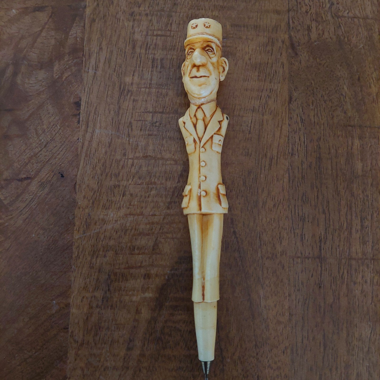 pen , in de gestalte van Charles de gaulle, Verzamelen, Pennenverzamelingen, Ophalen of Verzenden, Gebruikt, Balpen, Overige merken