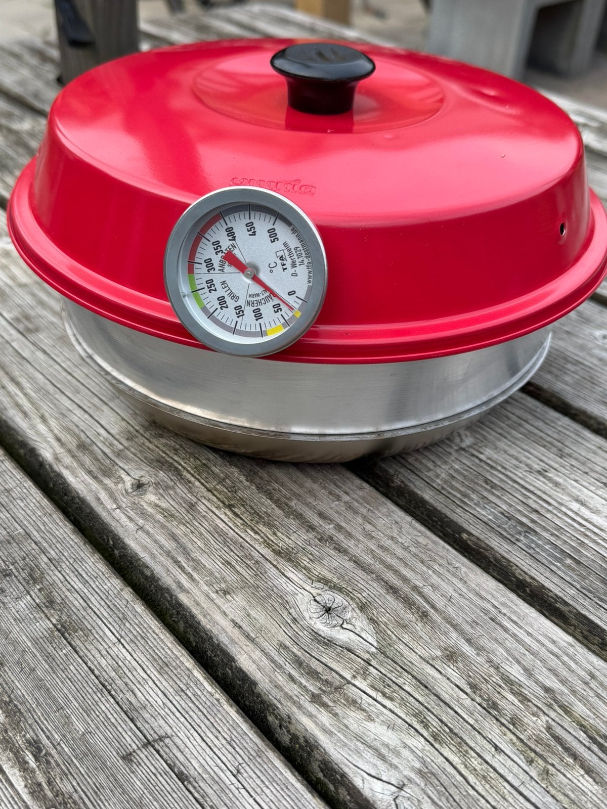 Omnia camping oven met thermometer, Ophalen of Verzenden, Zo goed als nieuw