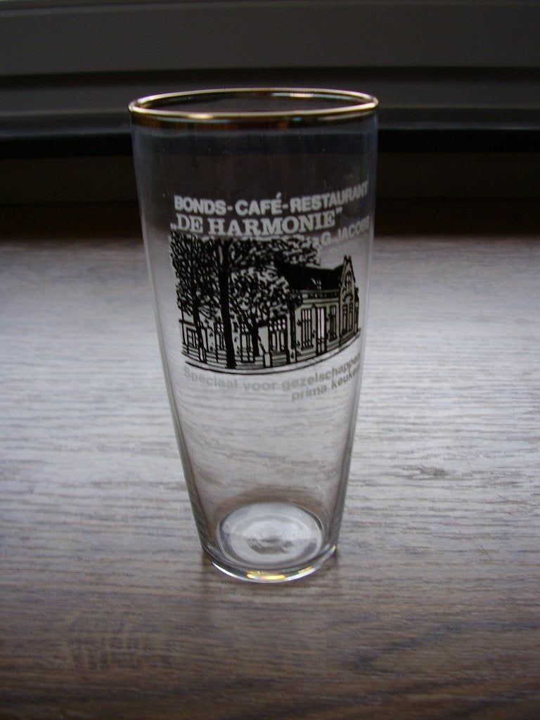 Glas De Harmonie Rijen   OUD, Verzenden, Gebruiksvoorwerp