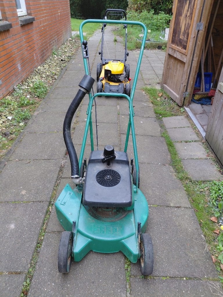 Sabo grasmaaier - Werkt nog perfect!, Cirkelmaaier, Gebruikt, Benzine-grasmaaier, 40 t/m 49 cm