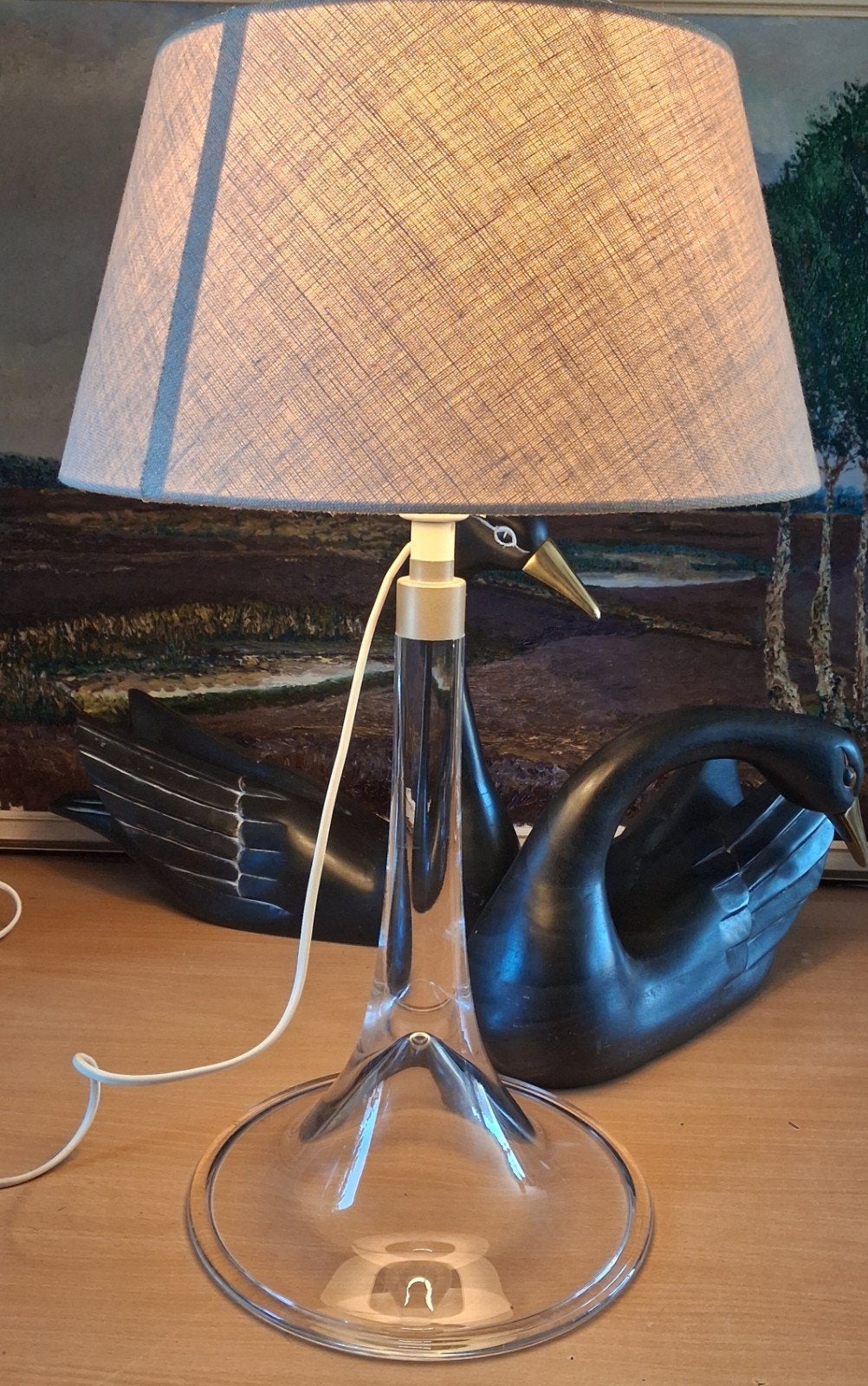 Tafellamp. HOLMEGAARD 》Royal Kopenhagen. 58 cm.* Zie tekst, Ophalen, Scandinavisch design, 50 tot 75 cm, Glas