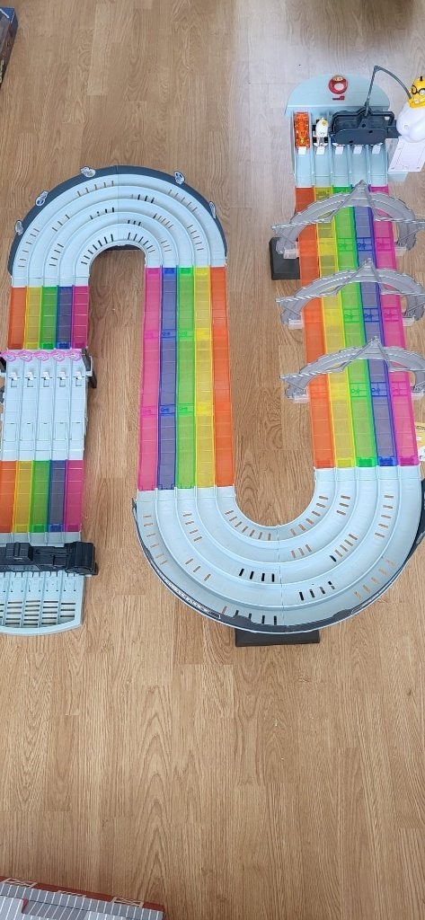 Hot Wheels mario kartbaan regenboog, Ophalen, Racebaan, Zo goed als nieuw, Hot Wheels
